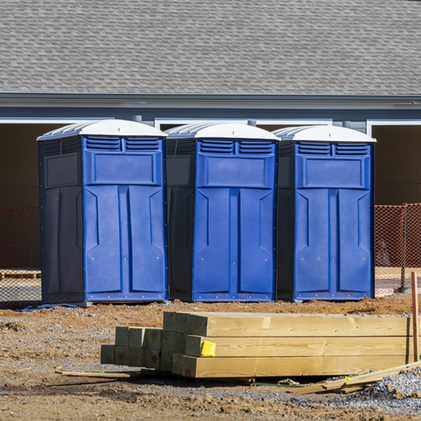 what is the maximum capacity for a single portable restroom in Harmony Pennsylvania